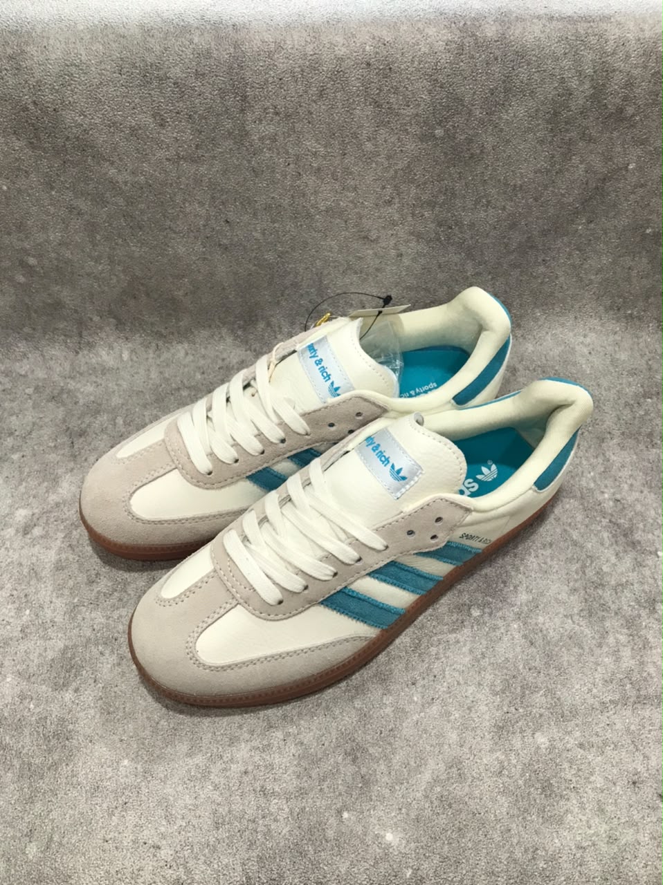 ADIDAS SPORTY AND RICH SAMBA CREAMBLUE di Berlimpahshoes Situbondo
