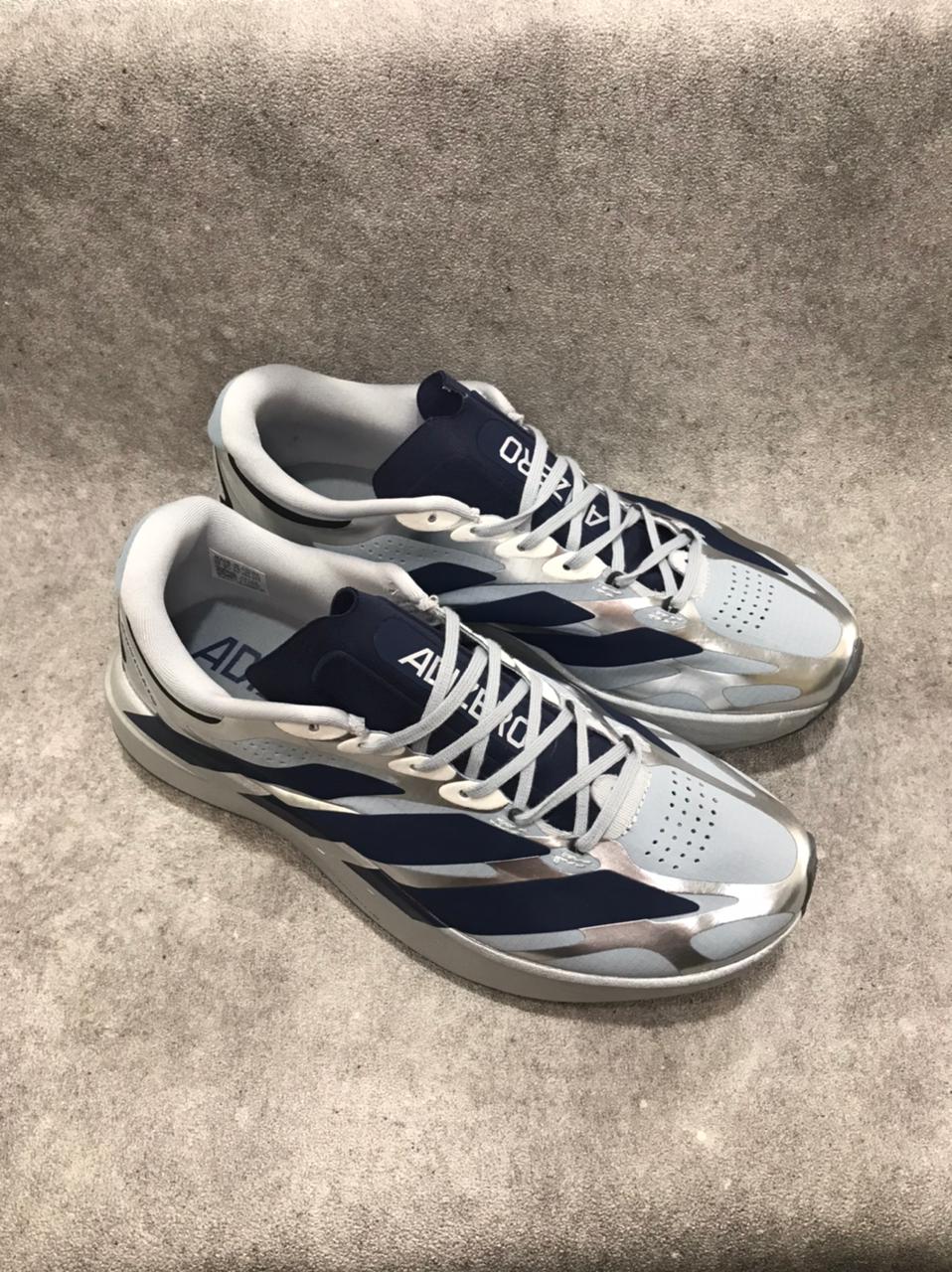 ADIDAS ADIZERO EVO SL EXO BLUE SILVER - Sepatu Adidas Running di Berlimpahshoes Situbondo
