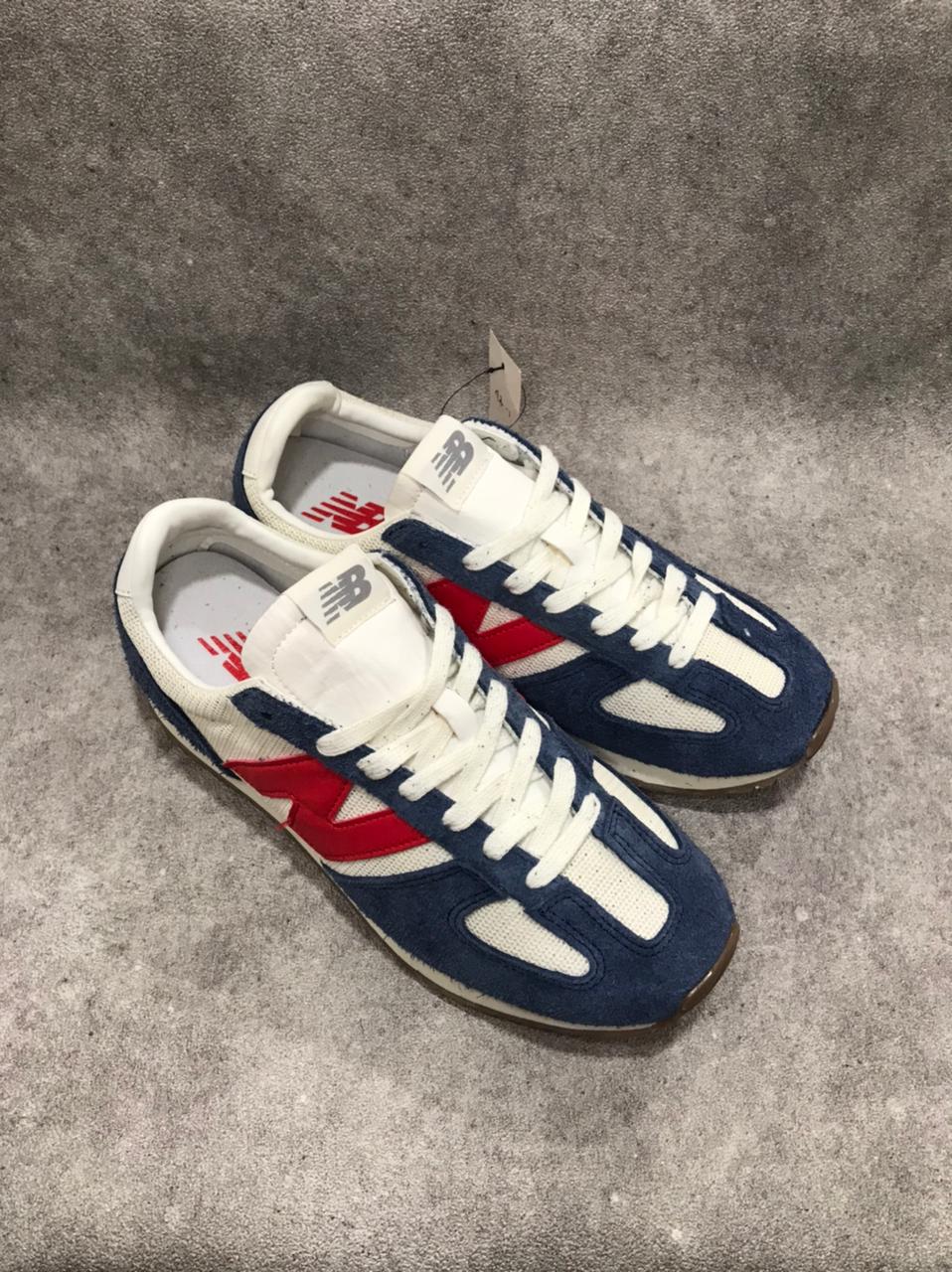 NB 237 WHITE BLUE RED - Sepatu New Balance Lifestyle di Berlimpahshoes Situbondo