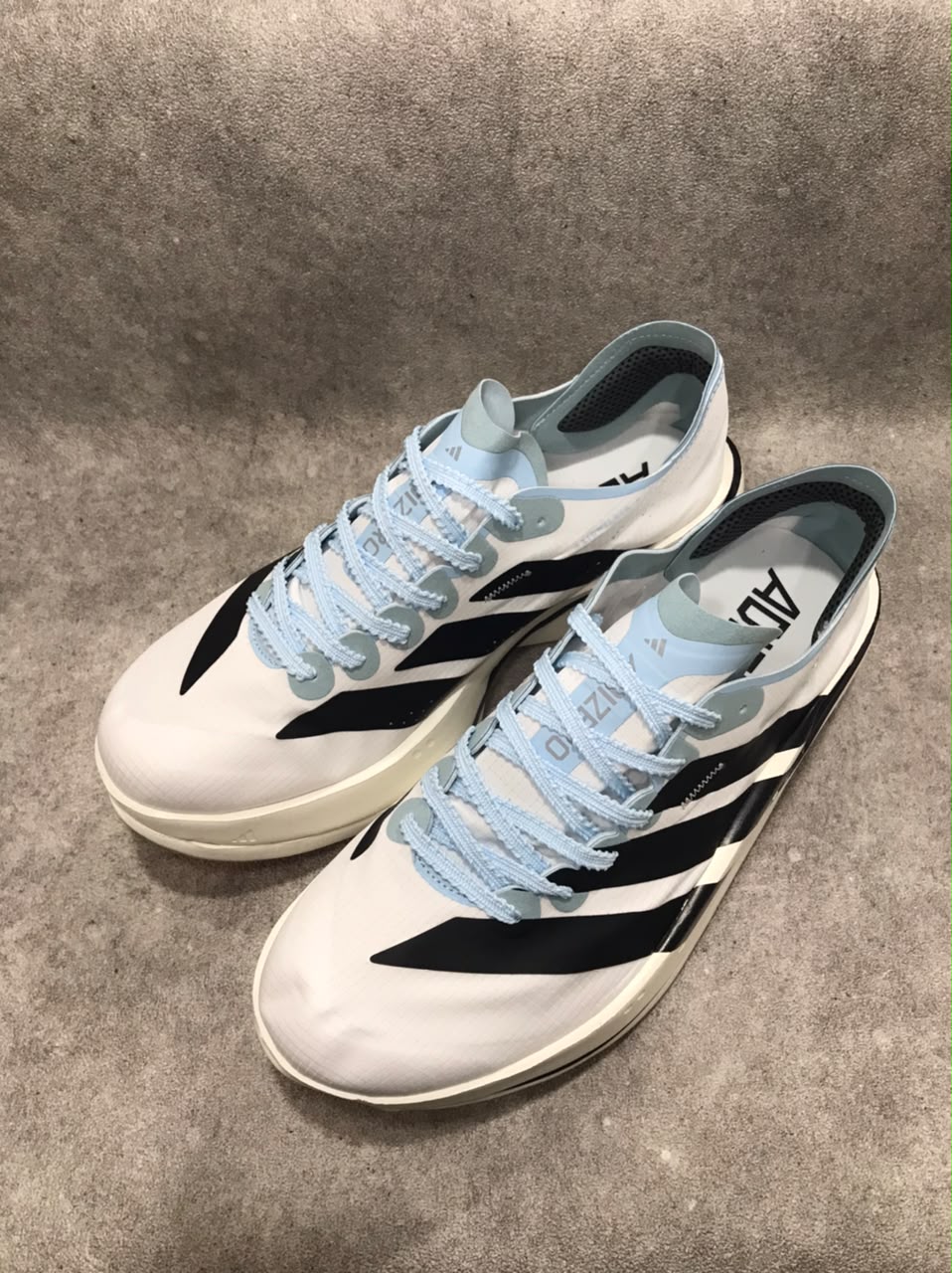ADIDAS ADIZERO ADIOS PRO 5 BLUE WHITE - Sepatu ADIDAS Running di Berlimpahshoes Situbondo